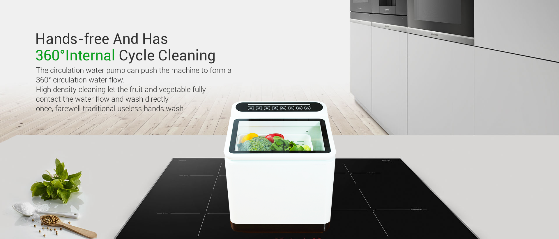 Fruit and vegetable washing machine